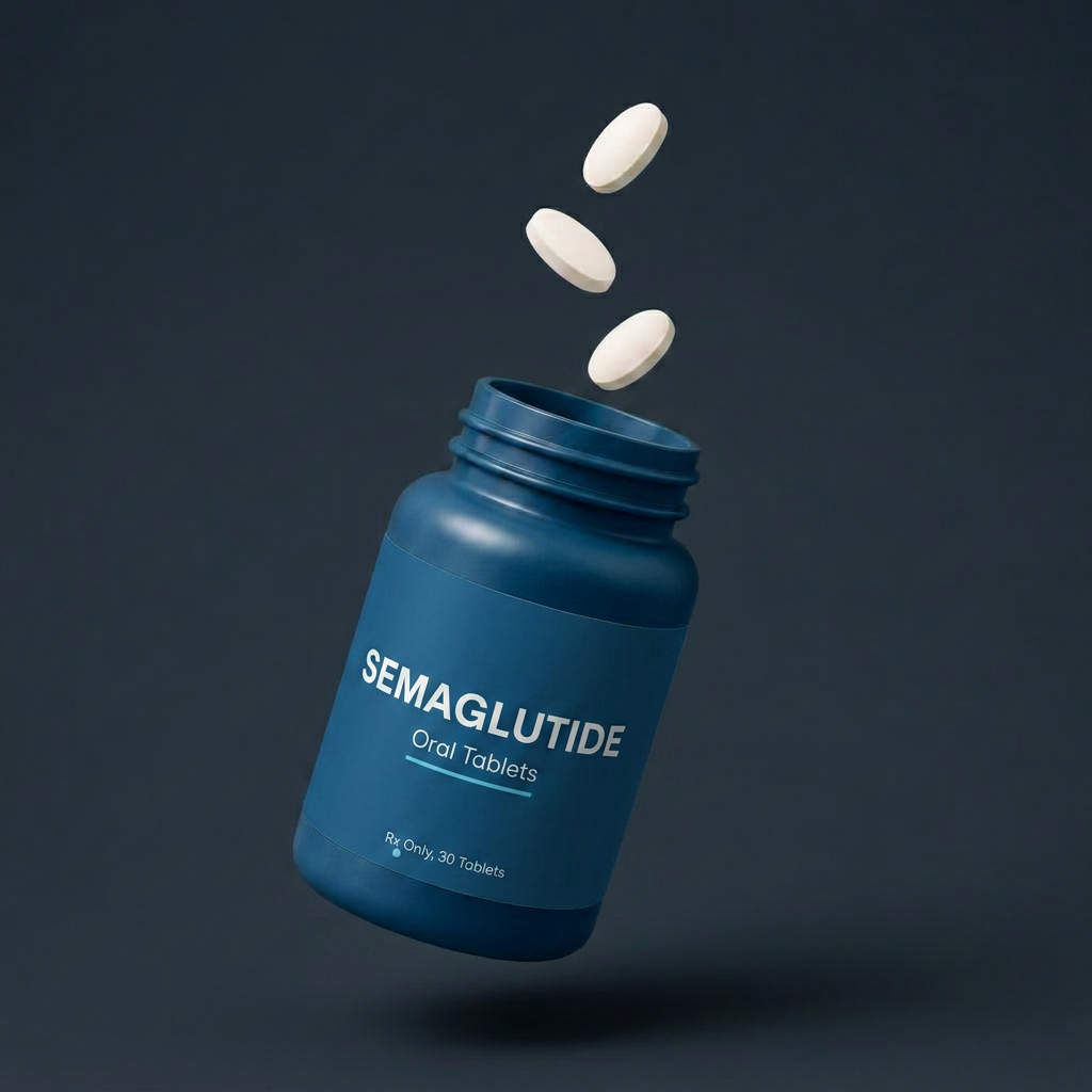 Semaglutide, Oral tablets product mockup